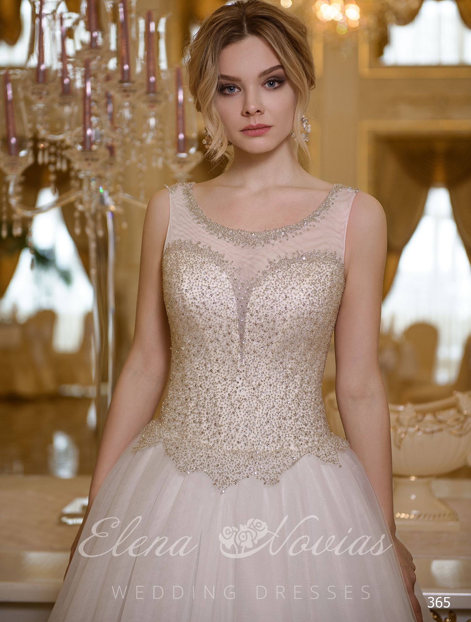 Lush dresses with closed top tank top from Elena Novias